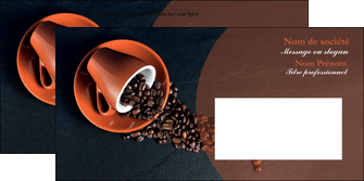 creation graphique en ligne enveloppe bar et cafe et pub tasse a cafe cafe graines de cafe MIFBE31856