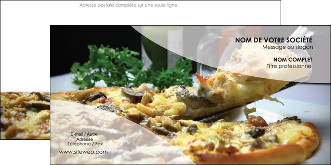 personnaliser modele de enveloppe pizzeria et restaurant italien pizza pizzeria restaurant italien MIFLU31886