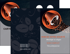 imprimer carte de visite bar et cafe et pub cafe tasse de cafe graines de cafe MIFCH31922