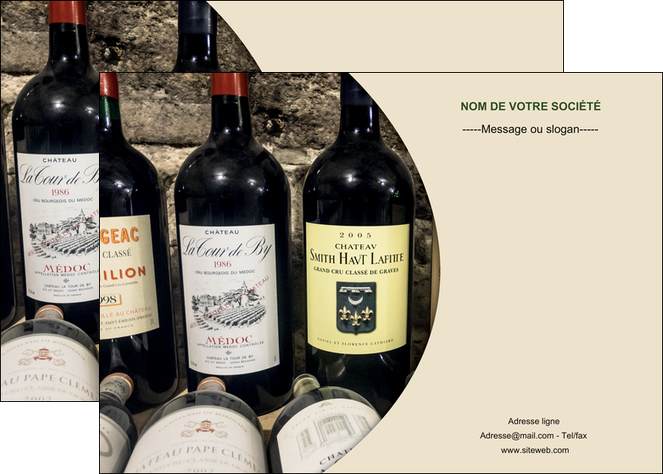 personnaliser modele de affiche vin commerce et producteur caviste vin vignoble MLIGCH32006