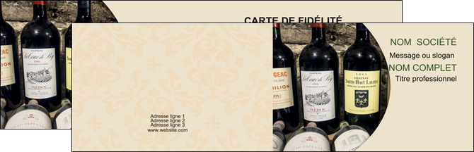 personnaliser modele de carte de visite vin commerce et producteur caviste vin vignoble MIDLU32022