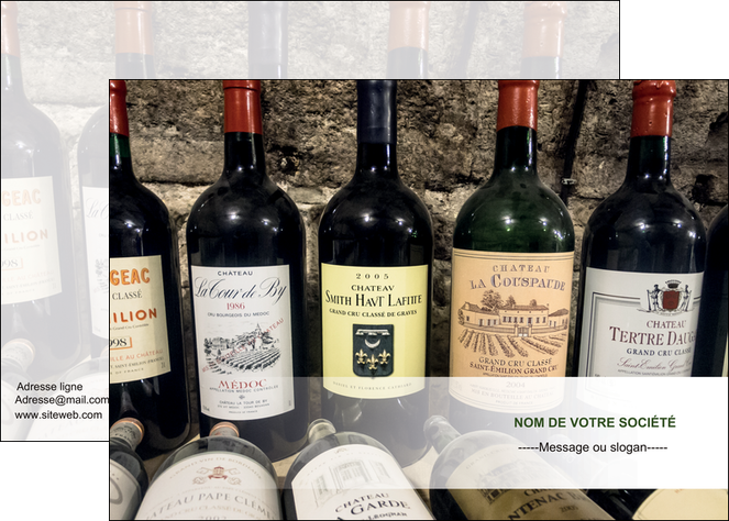 personnaliser maquette affiche vin commerce et producteur caviste vin vignoble MID32070