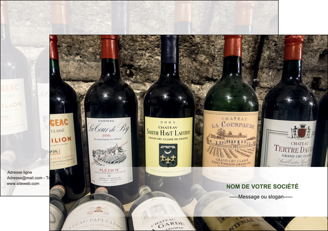 realiser affiche vin commerce et producteur caviste vin vignoble MLIG32072