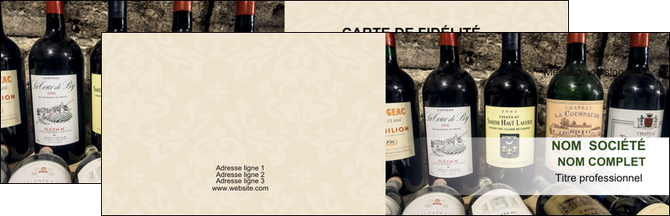 modele carte de visite vin commerce et producteur caviste vin vignoble MIF32086