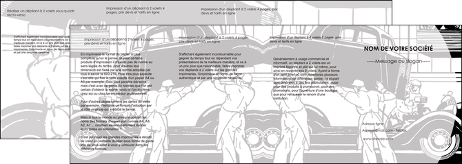 personnaliser maquette depliant 4 volets  8 pages  garage concessionnaire automobile reparation de voiture MIDBE32146
