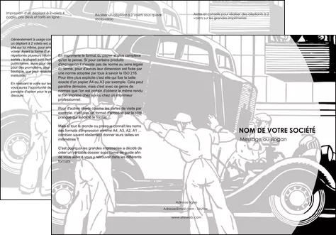 personnaliser maquette depliant 3 volets  6 pages  garage concessionnaire automobile reparation de voiture MID32156