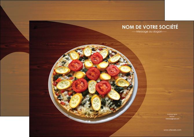imprimer flyers pizzeria et restaurant italien pizza pizzeria zone tampon MLGI32360