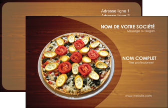 maquette en ligne a personnaliser carte de visite pizzeria et restaurant italien pizza pizzeria zone tampon MLGI32386