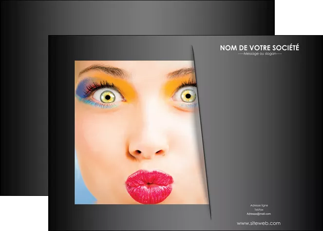 imprimerie affiche centre esthetique  maquillage beaute couleur MLGI32538