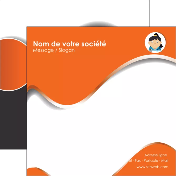 personnaliser maquette flyers infirmier infirmiere infirmiere infirmerie blouse MIFBE32592