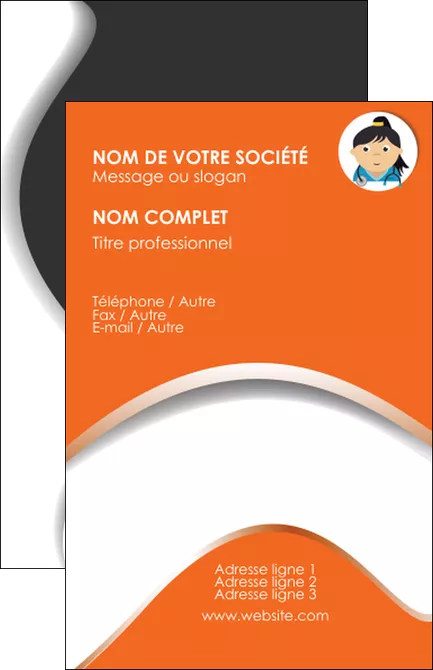 creer modele en ligne carte de visite infirmier infirmiere infirmiere infirmerie blouse MLGI32594