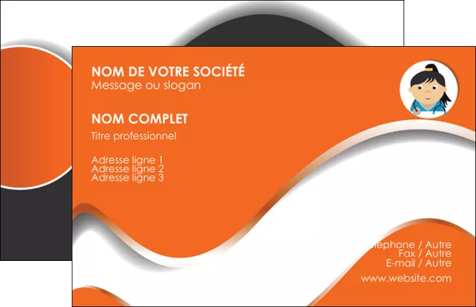 faire modele a imprimer carte de visite infirmier infirmiere infirmiere infirmerie blouse MLGI32596