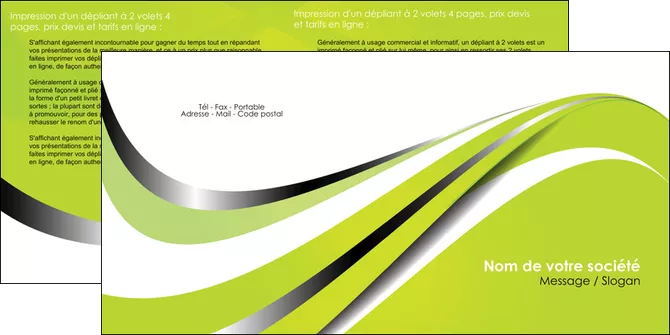 imprimerie depliant 2 volets  4 pages  texture contexture structure MIF32908