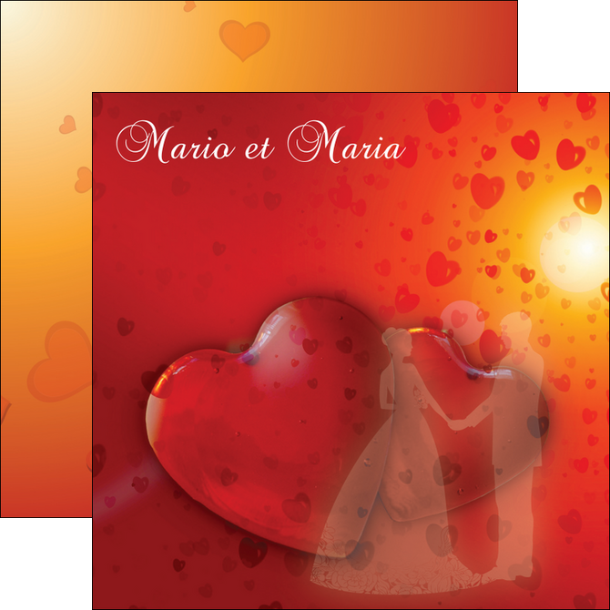 creation graphique en ligne flyers mariage noces faire part MLGI32926