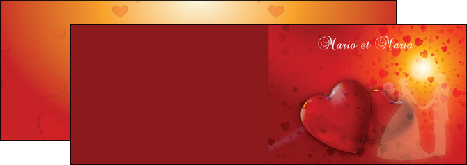 realiser depliant 2 volets  4 pages  mariage noces faire part MLGI32936