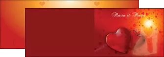 realiser depliant 2 volets  4 pages  mariage noces faire part MLGI32936