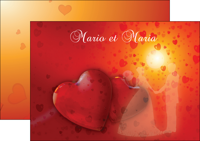 personnaliser modele de flyers mariage noces faire part MLGI32938