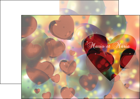 creation graphique en ligne depliant 2 volets  4 pages  faire part de mariage carte de mariage invitation mariage MLGI32944