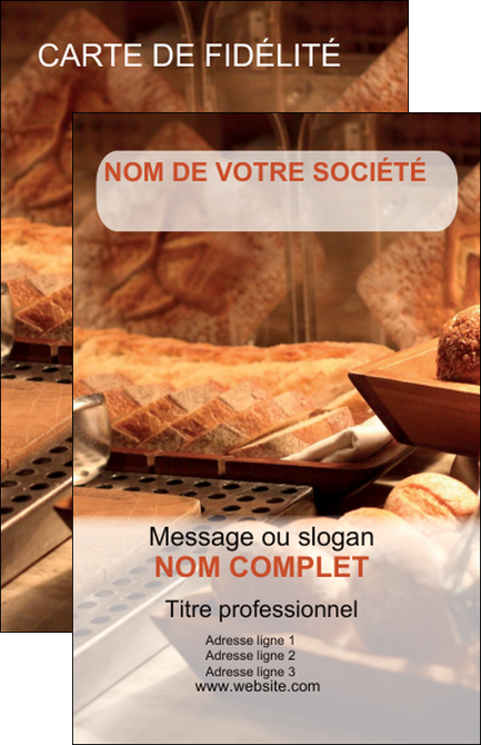 faire modele a imprimer carte de visite patisserie pain brioches boulangerie MIFCH33194
