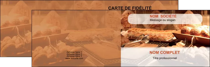 impression carte de visite patisserie pain brioches boulangerie MLGI33196