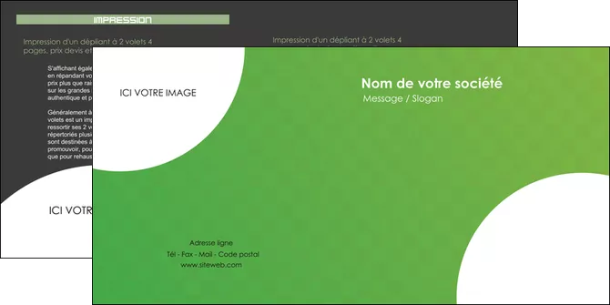 faire depliant 2 volets  4 pages  texture contexture structure MLGI33246