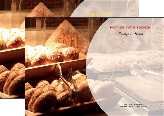 personnaliser maquette flyers boulangerie pain brioches boulangerie MIFCH33264