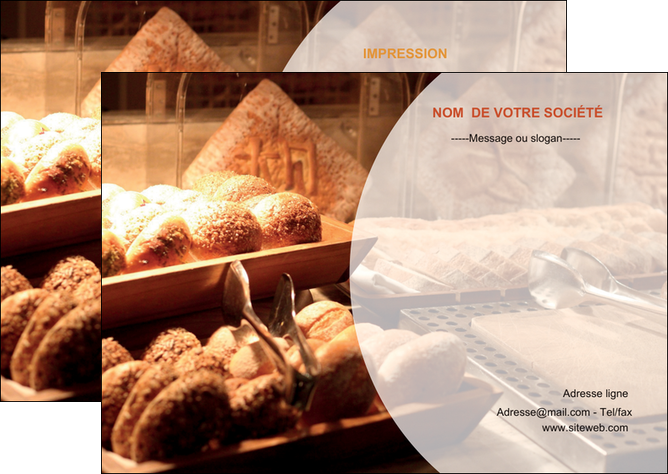 exemple flyers boulangerie pain brioches boulangerie MIFBE33268