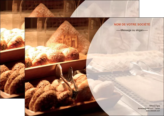 personnaliser modele de affiche boulangerie pain brioches boulangerie MID33272