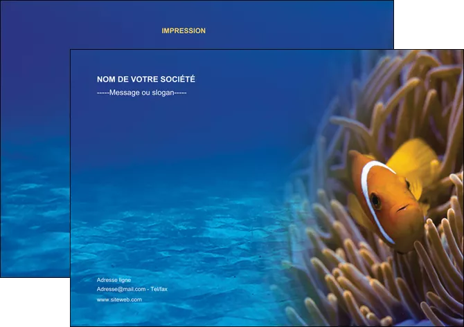 imprimer flyers paysage belle photo nemo poisson MLIGLU33458