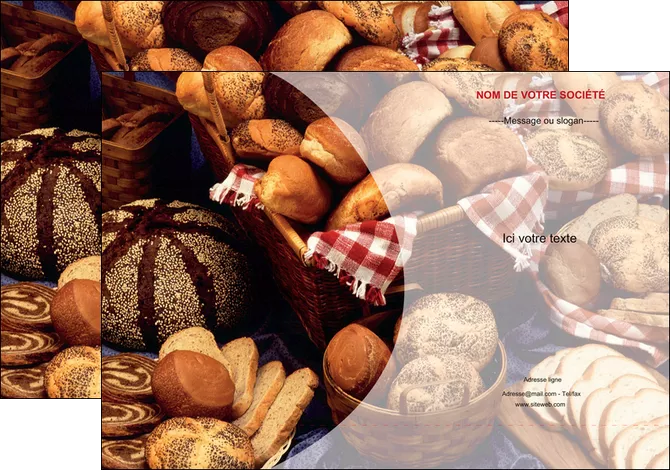 exemple pochette a rabat boulangerie pain boulangerie patisserie MIFBE33536