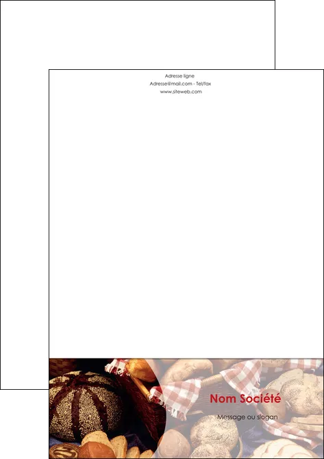 impression tete de lettre boulangerie pain boulangerie patisserie MIFLU33544