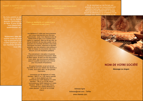 personnaliser maquette depliant 3 volets  6 pages  boulangerie boulangerie pains viennoiserie MIFLU33636