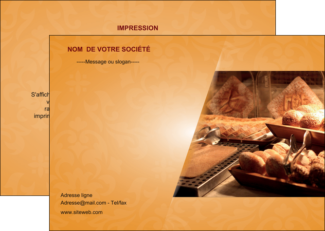 maquette en ligne a personnaliser flyers boulangerie boulangerie pains viennoiserie MLIGBE33638