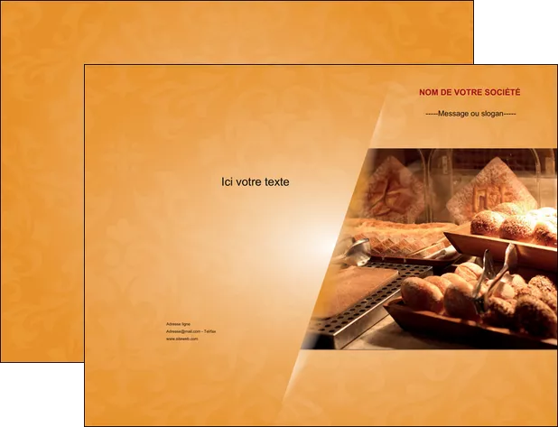 imprimer pochette a rabat boulangerie boulangerie pains viennoiserie MLGI33652