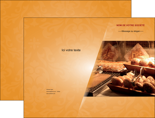 imprimer pochette a rabat boulangerie boulangerie pains viennoiserie MIDCH33652