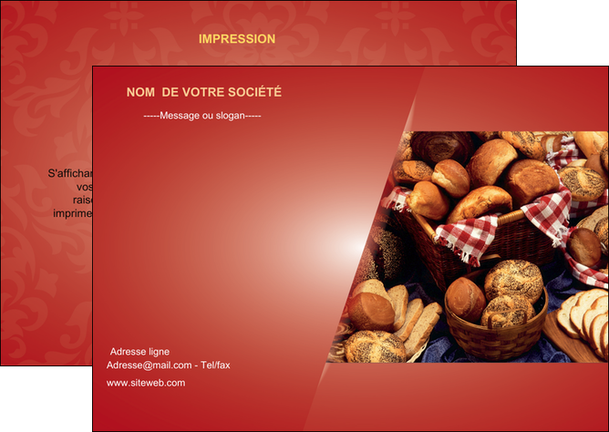 creation graphique en ligne flyers boulangerie pain boulangerie patisserie MIF33714