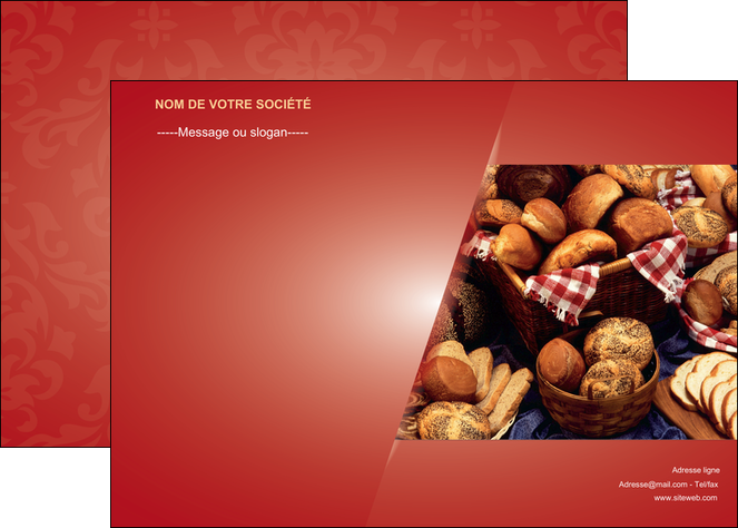 maquette en ligne a personnaliser affiche boulangerie pain boulangerie patisserie MLGI33716