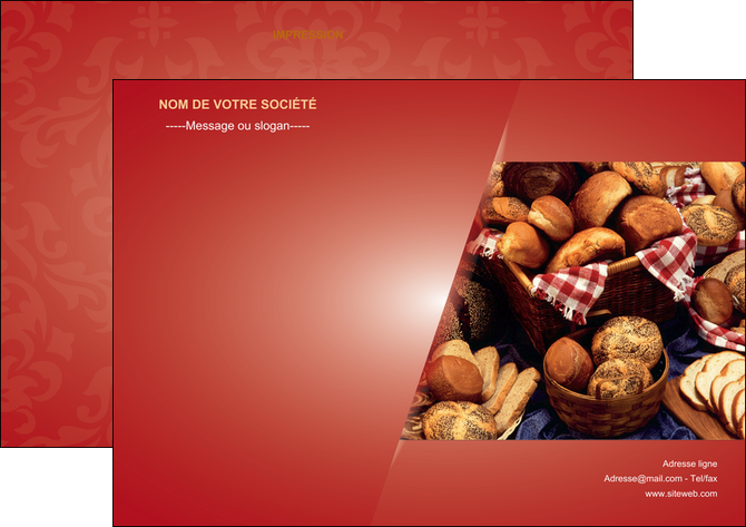 imprimer flyers boulangerie pain boulangerie patisserie MIF33720