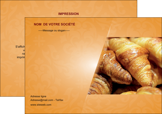 personnaliser maquette flyers boulangerie croissants boulangerie patisserie MLGI33744