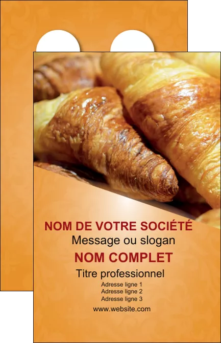 exemple carte de visite boulangerie croissants boulangerie patisserie MID33760