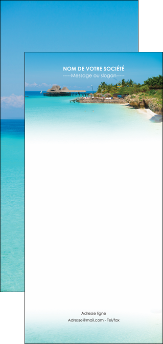 impression flyers paysage plage vacances tourisme MIFBE33810