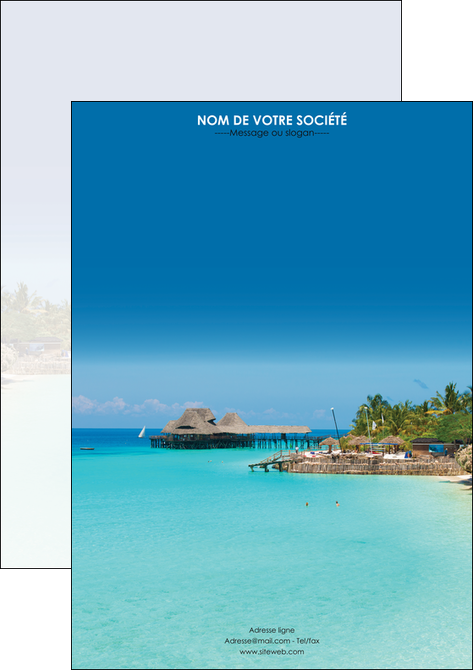 realiser affiche paysage plage vacances tourisme MLIP33816