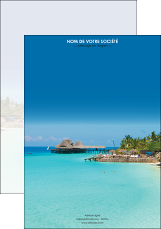 realiser affiche paysage plage vacances tourisme MID33816