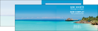 imprimer carte de visite paysage plage vacances tourisme MIDCH33822