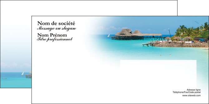 creation graphique en ligne enveloppe paysage plage vacances tourisme MIDLU33844