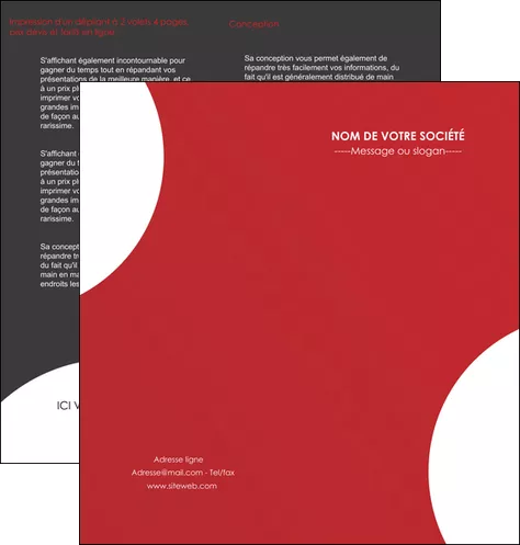 imprimer depliant 2 volets  4 pages  texture contexture structure MLGI33930