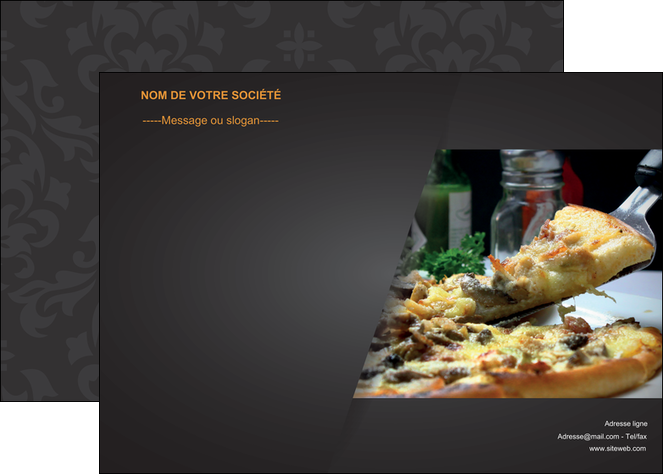 modele affiche pizzeria et restaurant italien pizza pizzeria restaurant italien MLIGBE34014