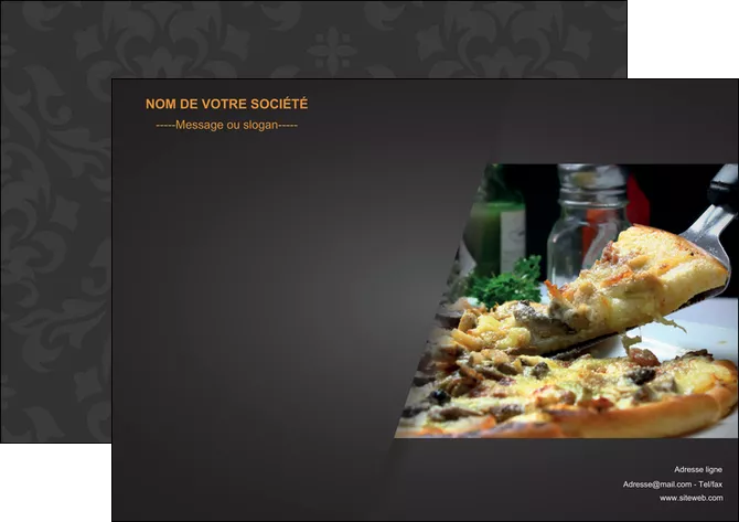 faire modele a imprimer affiche pizzeria et restaurant italien pizza pizzeria restaurant italien MIFLU34016