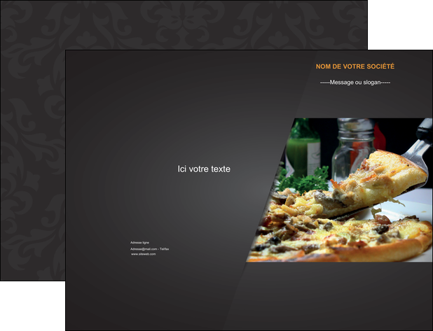 creer modele en ligne pochette a rabat pizzeria et restaurant italien pizza pizzeria restaurant italien MMIF34026