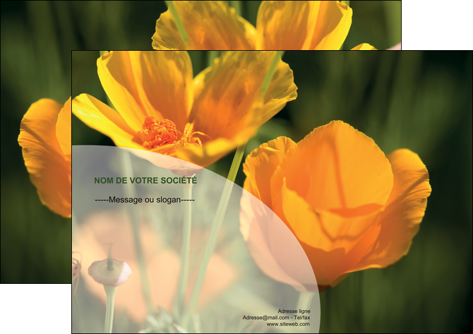 faire modele a imprimer affiche agriculture fleurs bouquetier horticulteur MMIF34118